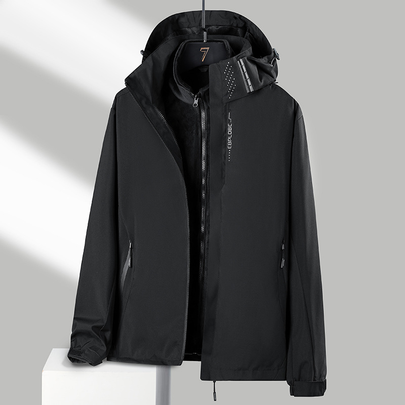 Warm travel windproof waterproof removable jacket outside climbing…