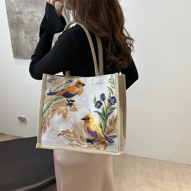 Nueva moda bolsa de lona casual bolso de moda bolso de mujer para salir al trabajo bolso de nicho bolso de almuerzo bolso de estudiantes