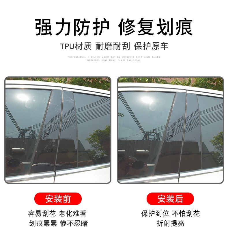 Suitable for Volvo S90/Xc60/Xc90/S60/V60/Xc40 Window Bc Center Column Film Protection Car Film