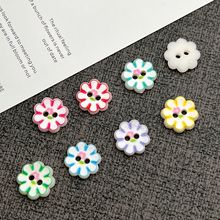 彩色纽扣可爱卡通两眼梅花花朵形童装毛衣针织开衫连衣裙装饰纽扣