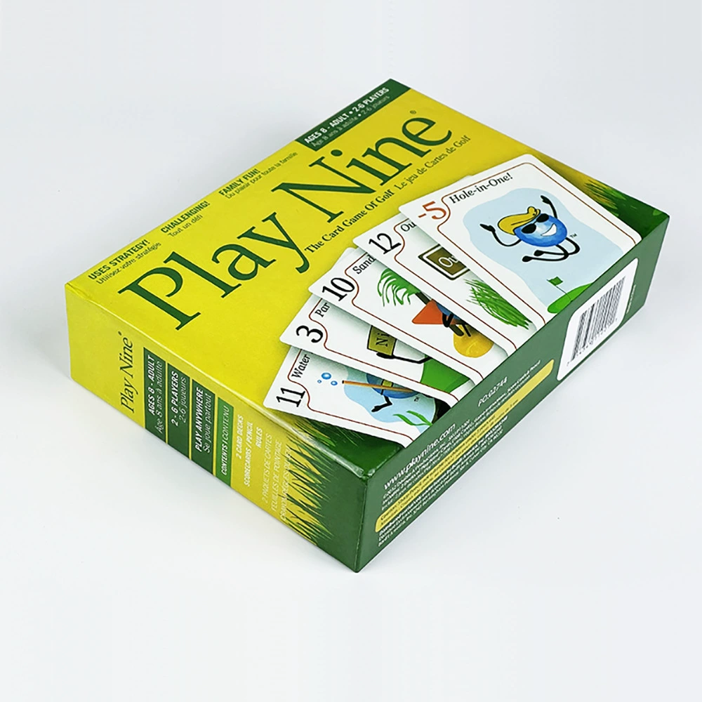 Английская версия PLAY NINE, игра девять, карточная настольная игра golf, вечерний многопользовательский набор готовых карточек