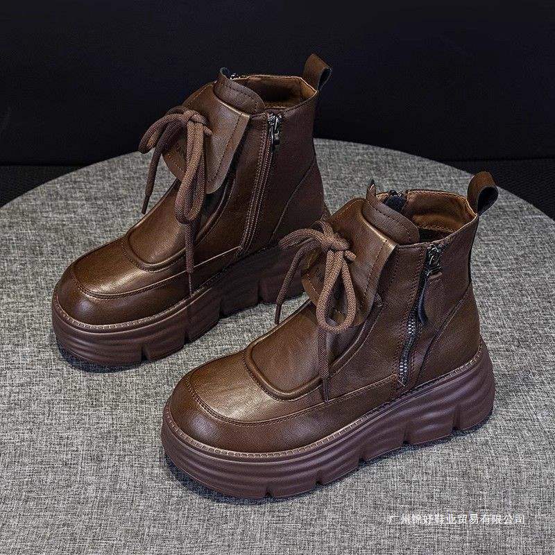 Girls' Boots 2025 Autumn New Four-Season Children's Boots Stylish Princess Plush Short Boots for Older and Younger Children