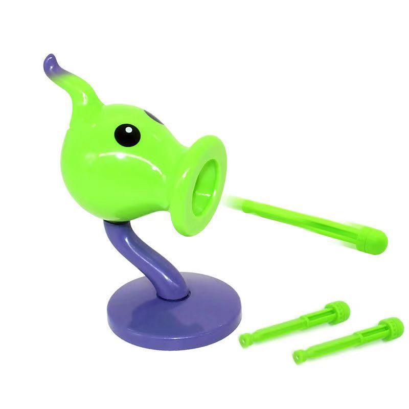 Plants vs. Zombies mecánicos genuinos a granel Gatling Pea Shooter catapulta vinilo juguete malvado dragón pequeño fantasma