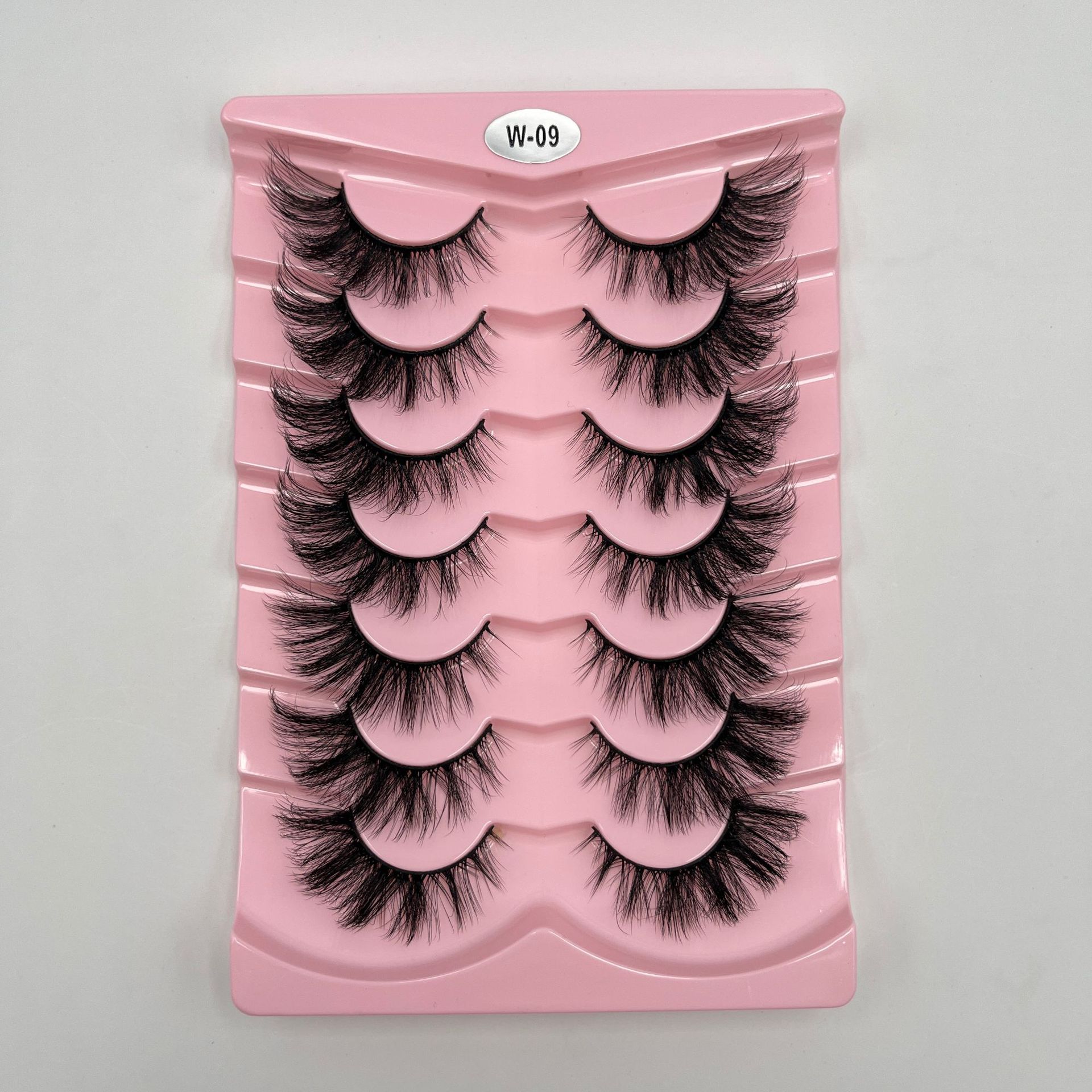 Explosiones transfronterizas de 7 pares de ojos de zorro, pestañas falsas, pestañas gruesas, pestañas de gato, pestañas falsas, pestañas alargadas, pestañas falsas