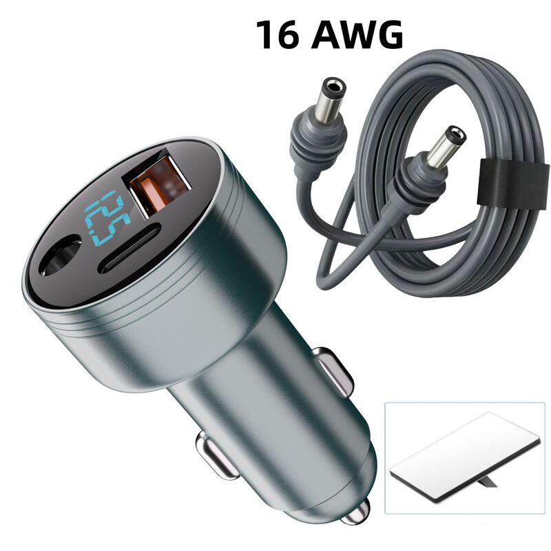 Cross-Border New Dc Car Charger Mini Digital Display Car Charger Suitable for Fourth Generation Mini Car Charger One to Three Cross-Border New Dc Car Charger Mini Digital Display Car Charger Suitable for Fourth Generation Mini Car Charger One to Three