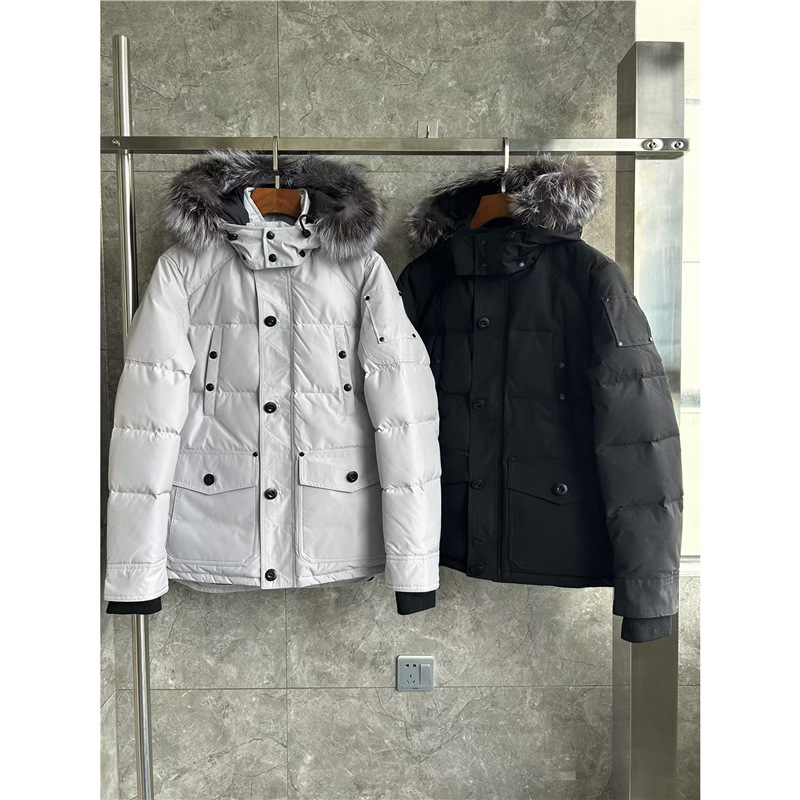 Palm Moose Men Fur Hooded Jacket 07 Scissor down Jacket for Men Winter Canada