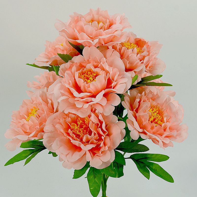 Fabricante de pantalla de fotos al por mayor 10 ramos de simulación de color nacional flores falsas flores de seda arreglos de boda flores decorativas ramo de flores falsas