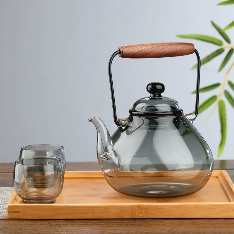 Glass transparent teapot, tea for home use