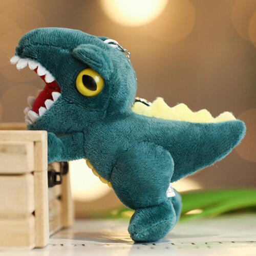 Creative small dinosaur doll plush toy Tyrannosaurus rex doll keychain bag pendant grabber doll wedding throw