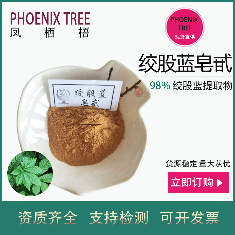 绞股蓝皂甙80%98%水溶性绞股蓝提取物 保健食品原料绞股蓝皂甙粉