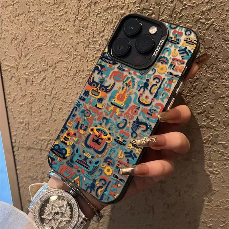 Nuevo Japón y Corea del Sur para iphone16 funda para teléfono móvil Apple 15promax/14 anti-caída 13pro12 personalidad 11xr