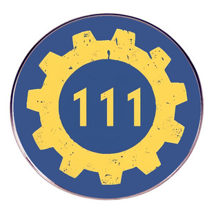 No. 111 Shelter Brooch Radiation Nuclear Boy Pin Badge Metal Alloy Badge Accessories
