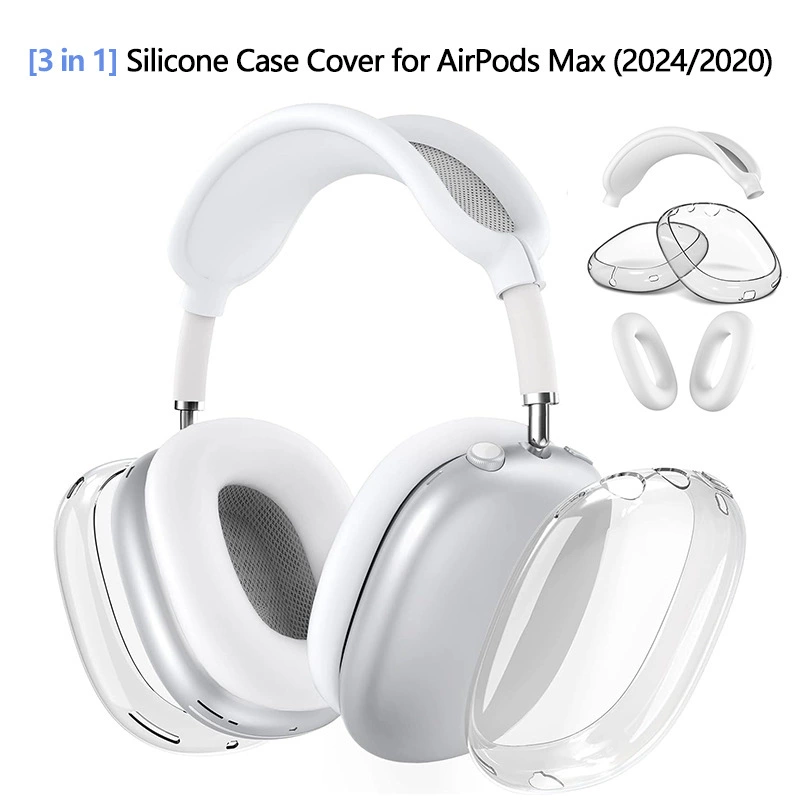 Подходит для корпуса наушников airpodsmax, защитного чехла для наушников, комплекта из трех частей из ТПУ для наушников Apple max.