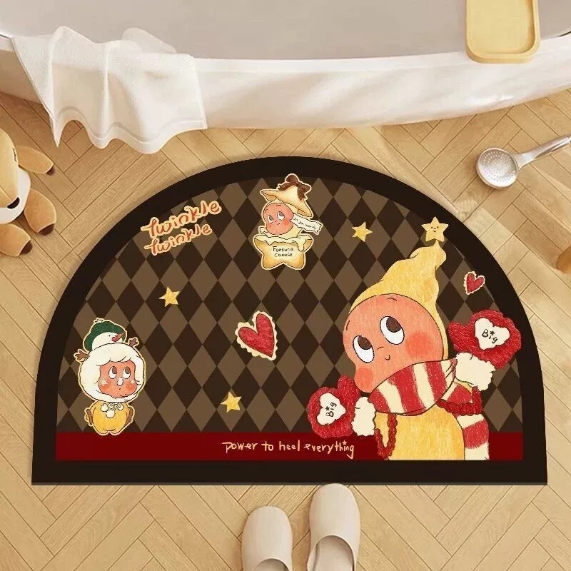 Star Cartoon Diatomaceous Earth Floor Mat for Bathroom, Wear-Resistant Non-Slip Mat, Bathroom Entrance Carpet, Fast Water Absorption Star Cartoon Diatomaceous Earth Floor Mat for Bathroom, Wear-Resistant Non-Slip Mat, Bathroom Entrance Carpet, Fast Water Absorption