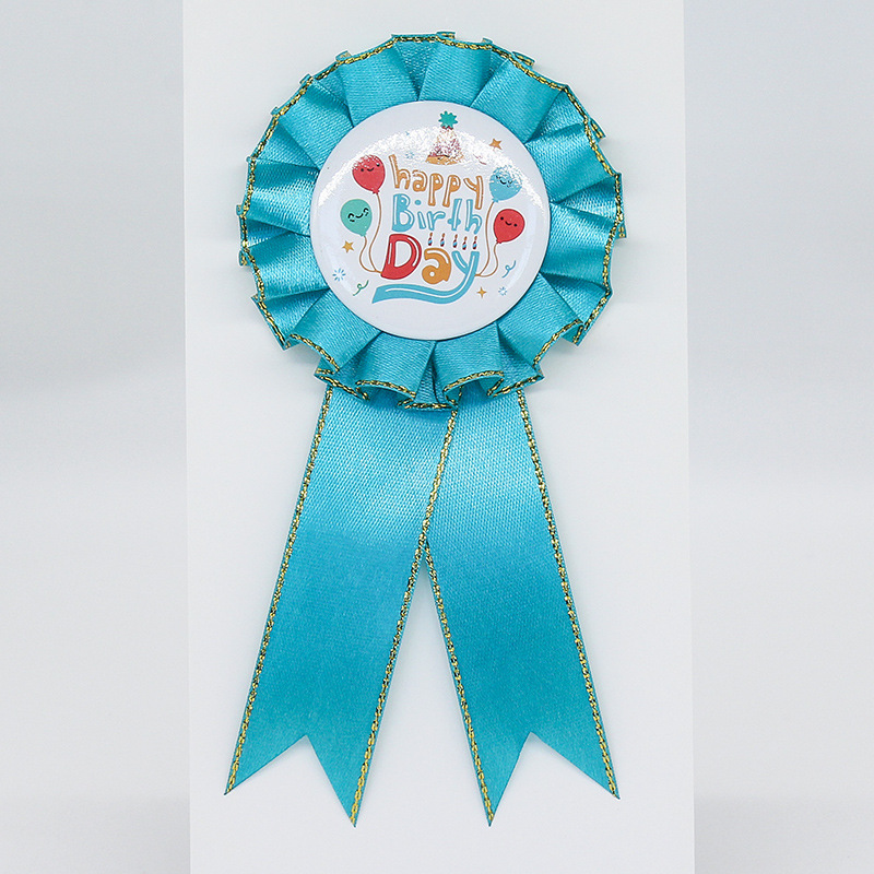 Fabricantes al por mayor cinta insignia festival creativo jardín de infantes flores pectoral insignia de estaño fiesta al por mayor