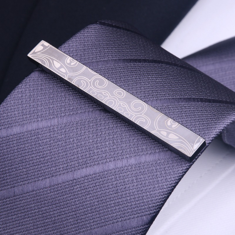 Men's Clip Simple Tie Pin Business Wedding_voghion.com
