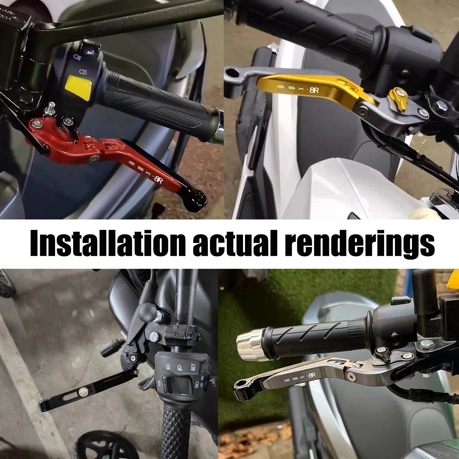 Suitable for GSX-8R/GSX-8S motorcycle CNC telescopic folding brake clutch handle rod horn