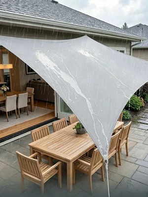 420D Oxford cloth sunshade canopy for outdoor courtyard, sun and rain protection, camping sunshade canvas, balcony sunshade (Avtomobil yan çətirləri)