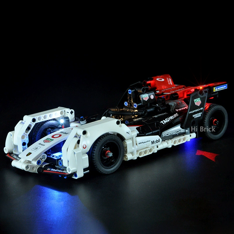 HiBrick строительный блок освещения совместим с Lego 42137 Формула Гонки Строительный блок с подсветкой LED