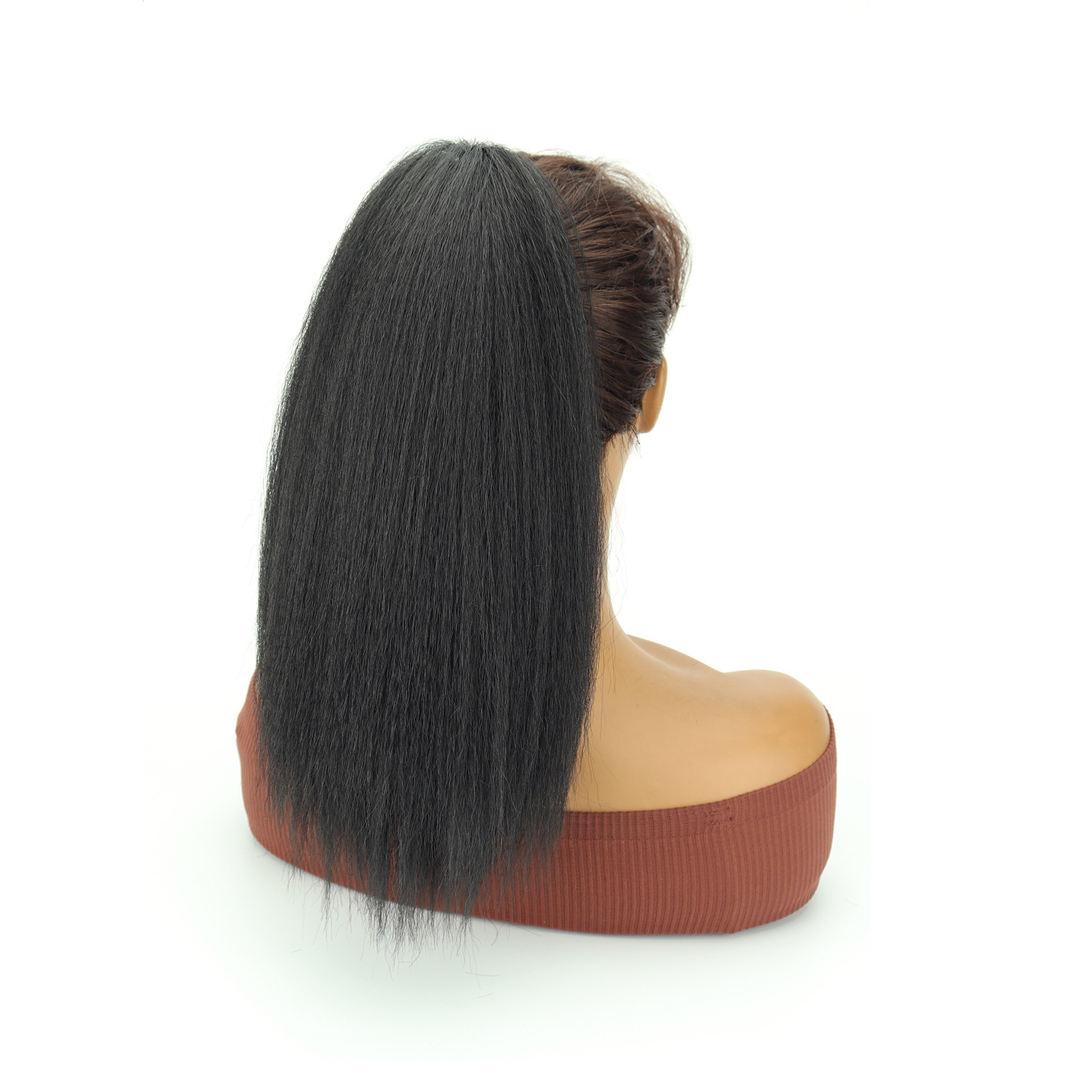 16 pulgadas peluca cola de caballo sintética cabello hollow clip cola de caballo damas cola de caballo alta