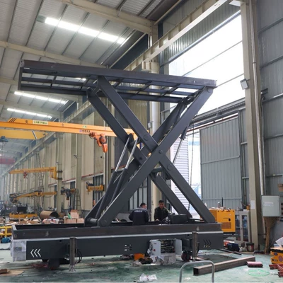 Mobile scissor lift platform Avtomobil fırlanan platformaları