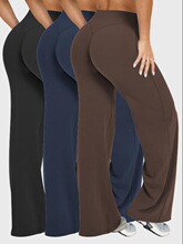 Q 24435 High Waist Flared Yoga Pants ���������٤�� �羳����