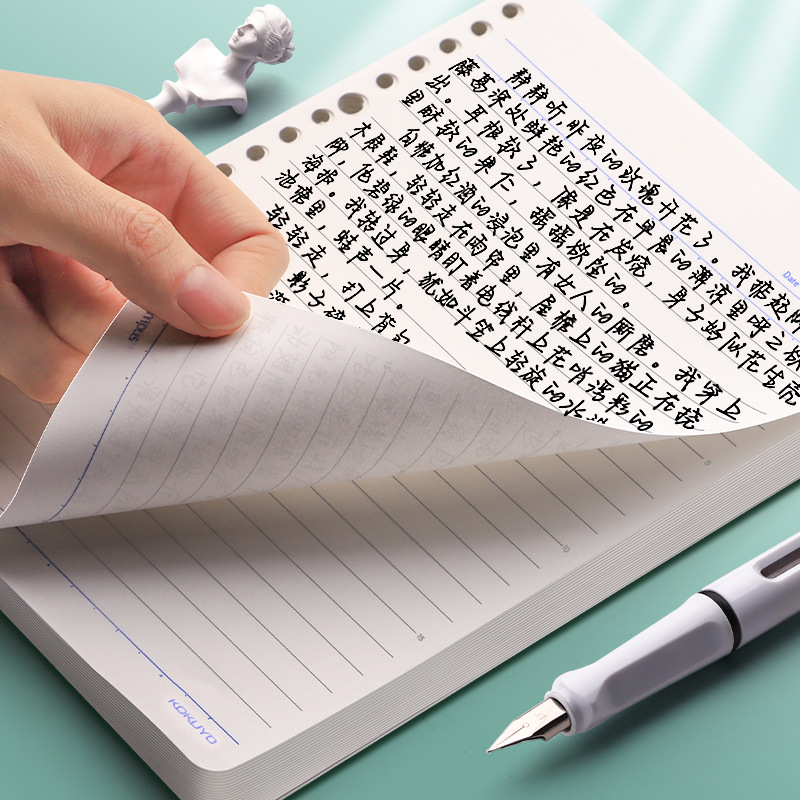 Japón Kokuyo Guoyou hoja de papel engrosada línea horizontal a4 cuadrícula en lugar de núcleo a5 hoja de papel cuaderno en blanco