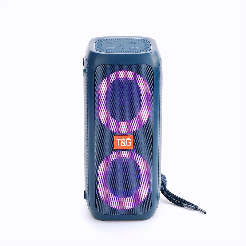 TG333 Altavoz Bluetooth Tarjeta de altavoz dual U Disco Subwoofer para exteriores Luces deslumbrantes LED Regalos creativos Audio RGB