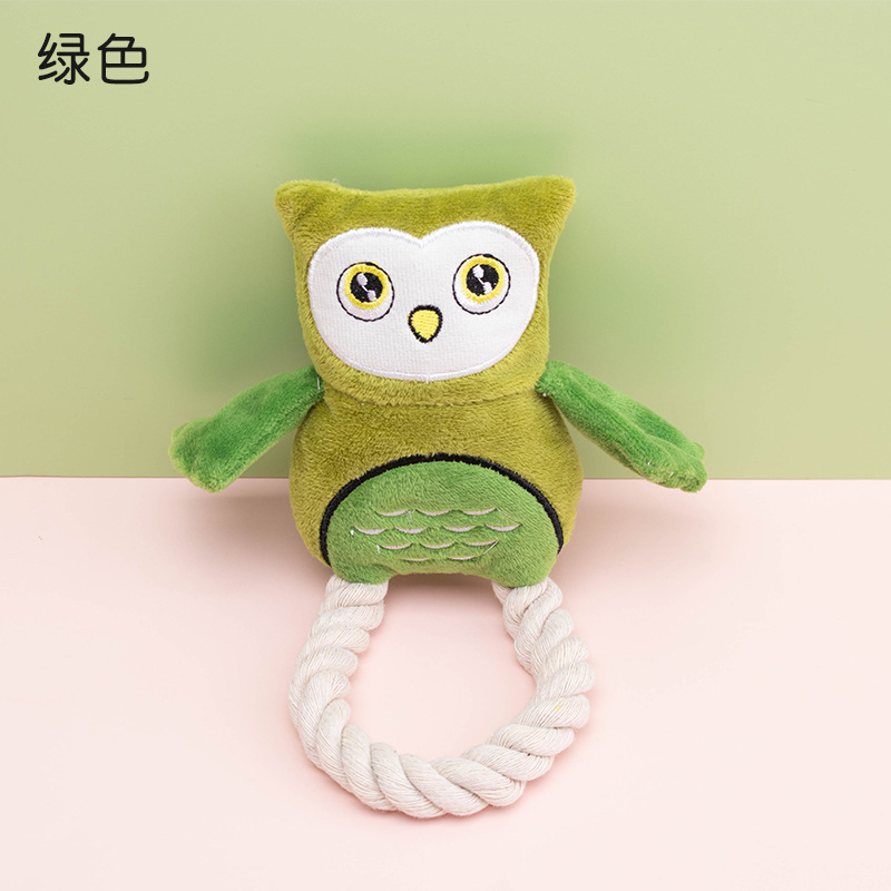 Juguetes transfronterizos para perros domésticos al por mayor, sonido de felpa, resistencia a morder los dientes, auto-aburrimiento, dibujos animados, juguetes de pato para dormir