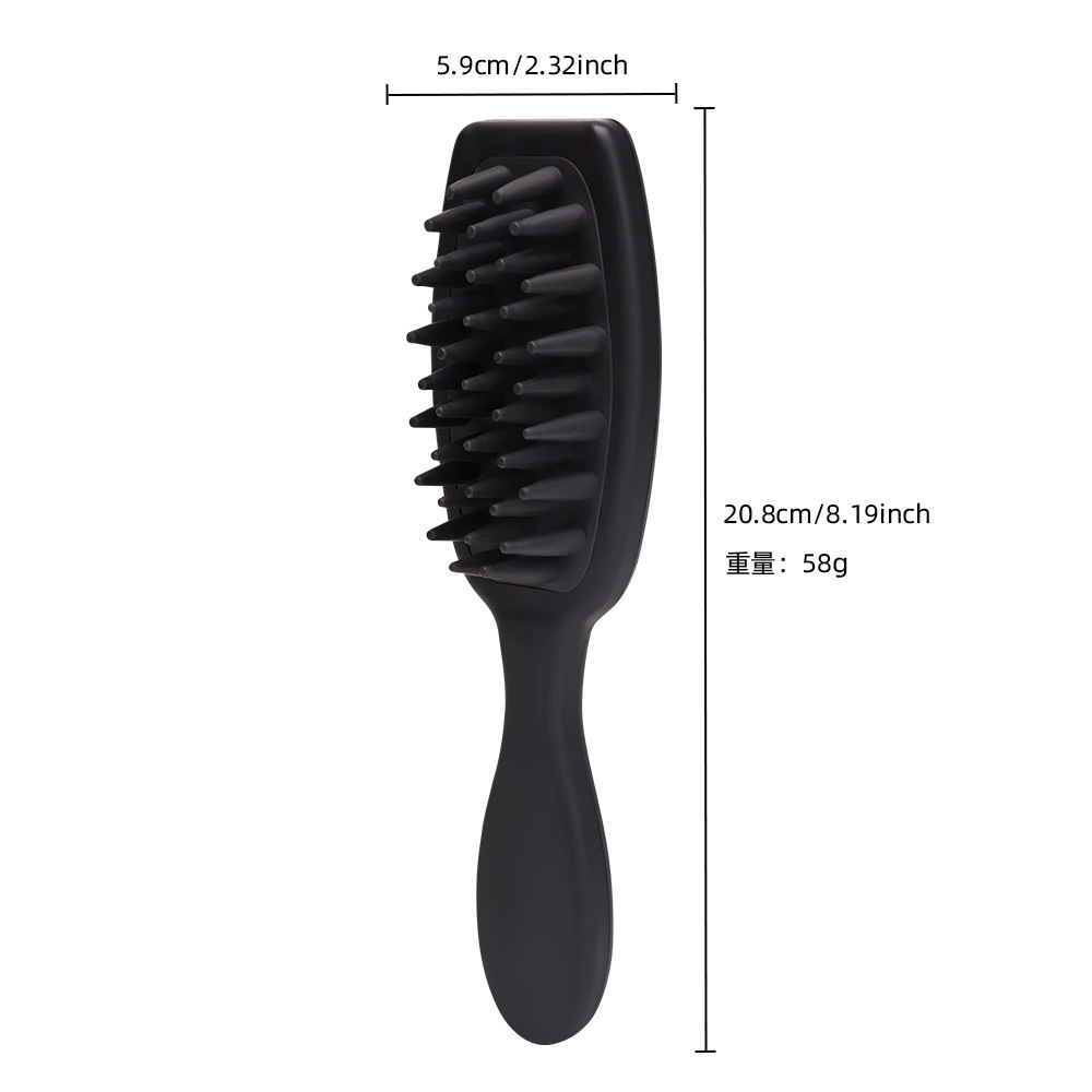 Transfronterizos de mango largo de silicona gran cónico lavado de cabello masaje peine de lavado de cabello casero adulto lavado de cabello peine mayorista