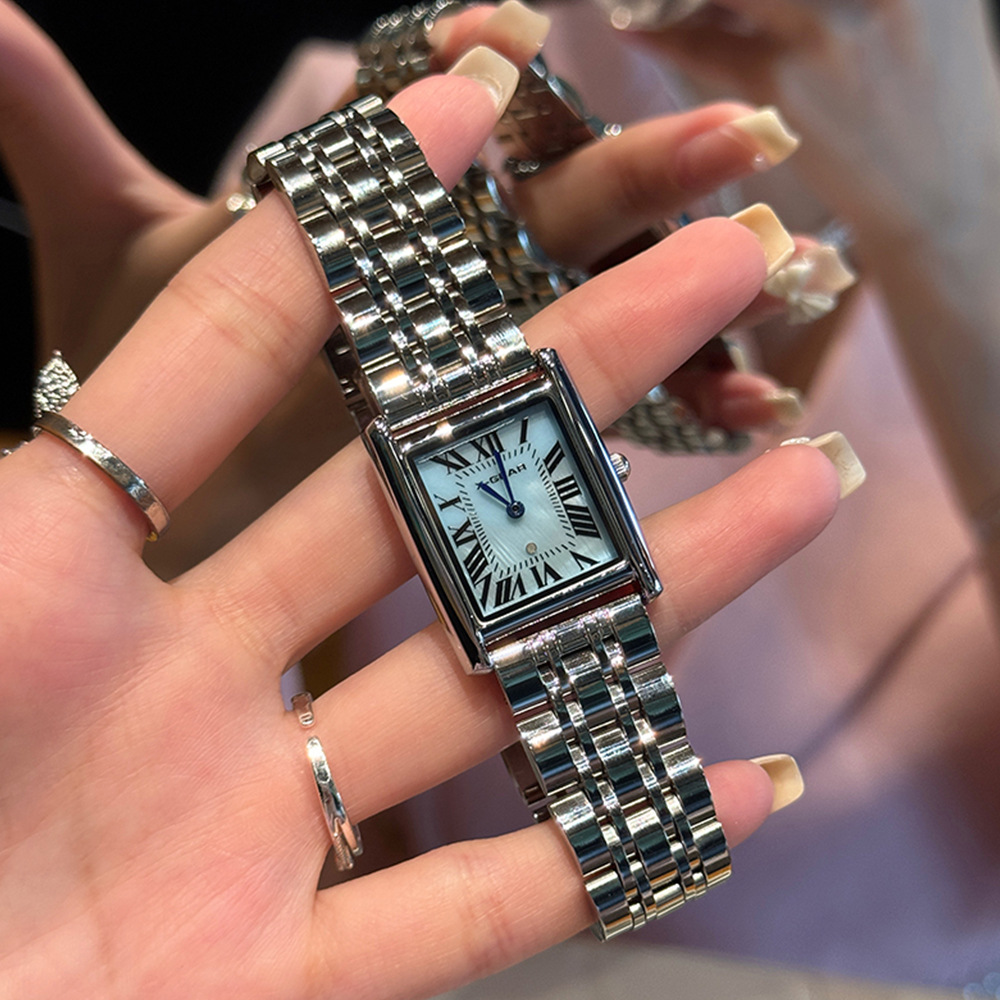 X-Gear Light Luxury Ladies Quartz Watch Fashion Casual Stainless Steel Strap Waterproof Wristwatch Couple Women Gifts