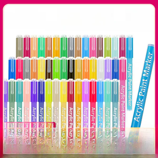 Valve Marker Pen Acrylic Opaque Color Stackable Color Professional Art DIY Stone Painting Ceramic Graffiti Acrylic Pen