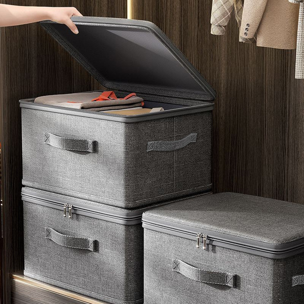 Foldable big capacious storage box for home use