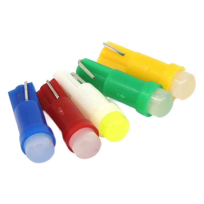 Оптовый светодиодный светильник T5 керамический Cob автомобиль универсальный маленький свет 1W пузырь метр Индикатор 1smd дисплей свет