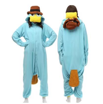 Elfo de mascotas Bao Ke Meng Yibei Azul Elfo de Dibujos Animados de una sola pieza de dibujos animados pijamas estudiante co hombres y mujeres ropa de rendimiento transfronterizo