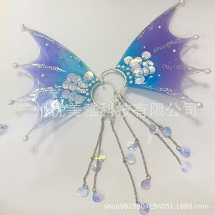 Photo Studio Wholesale Kidsren's Mermaid Earrings Hair Accessories Nezuko Ear Hook Han Dynasty Accessories Koi Side Clip Peacock Phoenix Crown