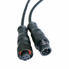 厂家批发防水连接器 m12电线对插头led圆形m16户外照明防水连接器