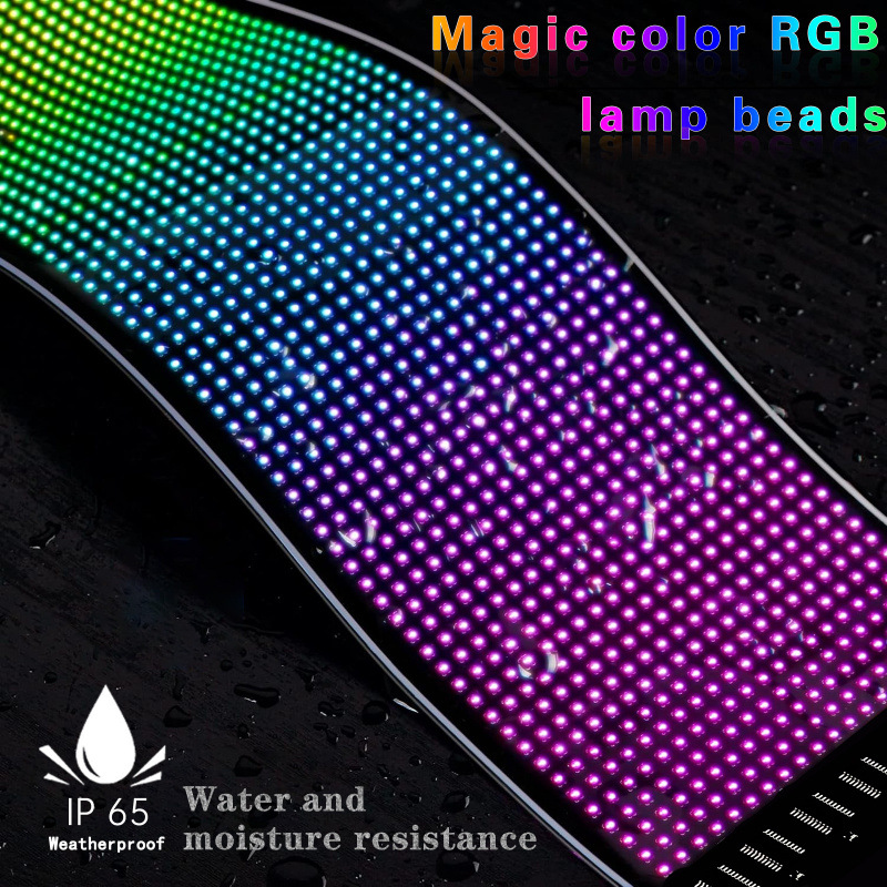 Pantalla suave LED pantalla flexible APP Bluetooth edición ultra delgada impermeable con letrero de publicidad de pantalla libre de instalación