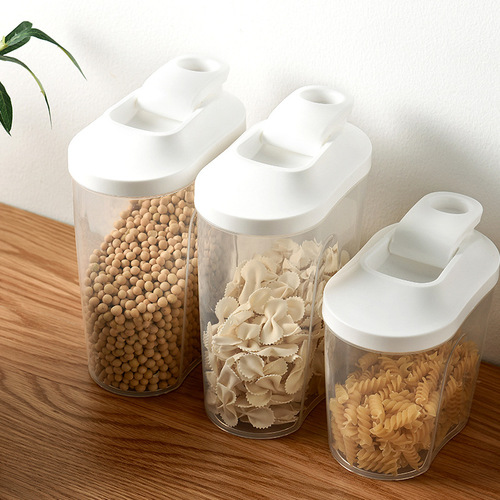Kitchen grain storage cans, food supplements, milk powder snacks, sealed cans, plastic soybean noodle storage cans