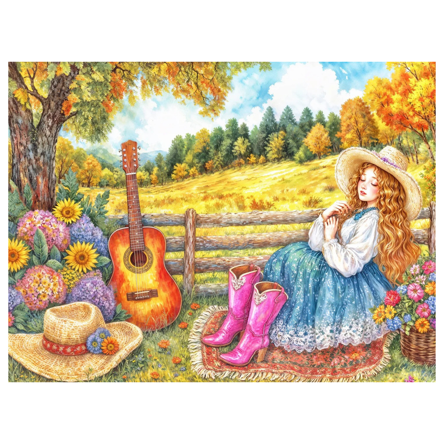 Diamante 5D dibujo de paisaje lleno de diamante cómic cabina bordado de diamantes diy redondo bordado de diamantes dibujo de diamantes a mano decoración para el hogar