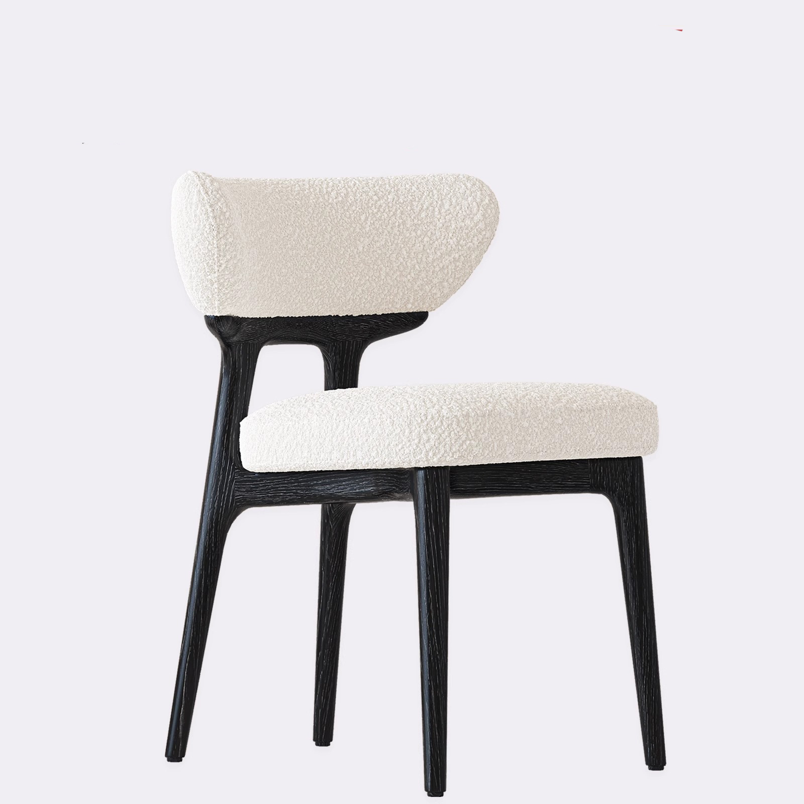 Silla de comedor de madera maciza Danfansi para el hogar Silla de fresno de cuero de diseño de estilo antiguo Silla de respaldo de apartamento pequeño simple