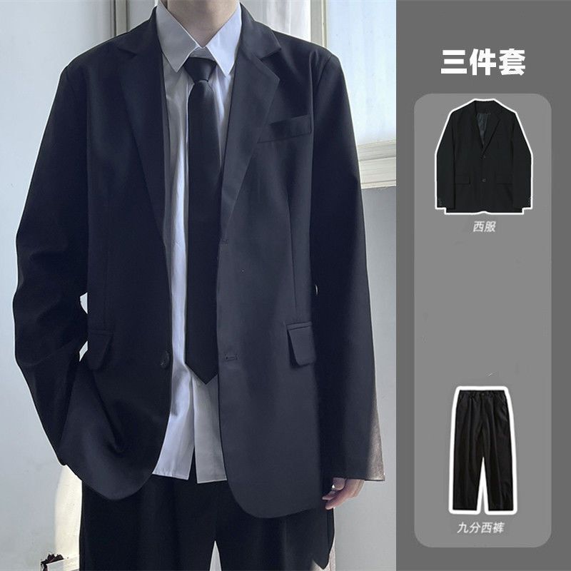 plus size class uniform high school student suit full set of men's Senior high school dress senior high school adult teacher professional formal men's clothing