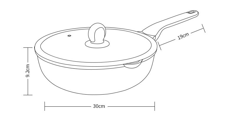 1+1 해외직구 냄비 후라이팬 //  웍 30cm