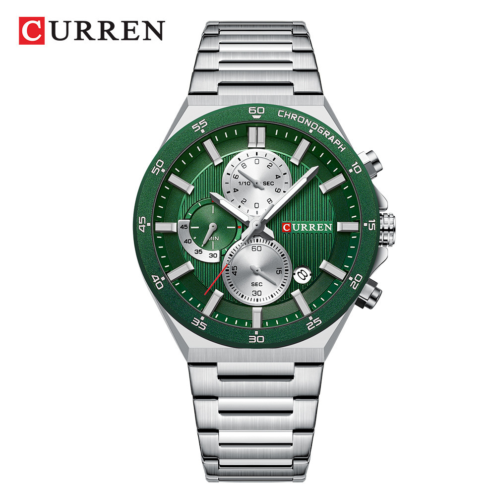 Curren/�����8481��ʿ�ֱ����������ݻ���ˮ��ʱ�������ʯӢ��