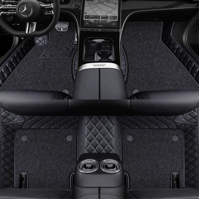 Ayaqaltılar (Kovriklər) | All-Inclusive Floor Mats - black-super-elastic-silk-double-layered-foot-pads