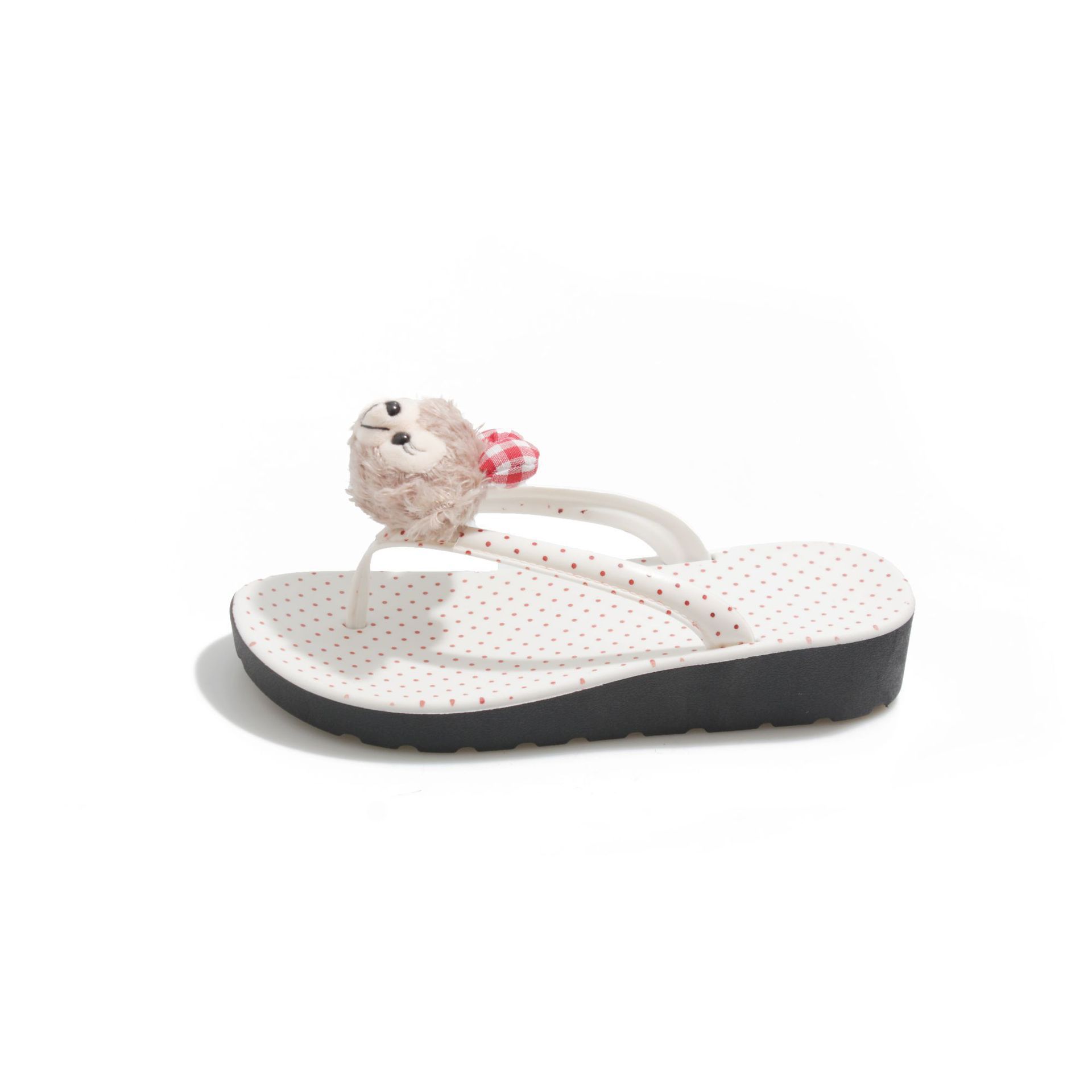 En 2025, el nuevo dibujo animado de punto de onda con suela gruesa trapeador de caracteres chinos en el interior del hogar, zapatillas antideslizantes en el interior, zapatillas frías en el exterior y trapeadores fríos en los pies.