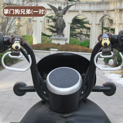 Cross-border hot selling stroller hook leather stroller Hook stroller universal accessories large aluminum alloy bag hook (Other Electric Vehicle Accessories) - aluminum-alloy-hook-boss-dog-brother-hook-black-pair