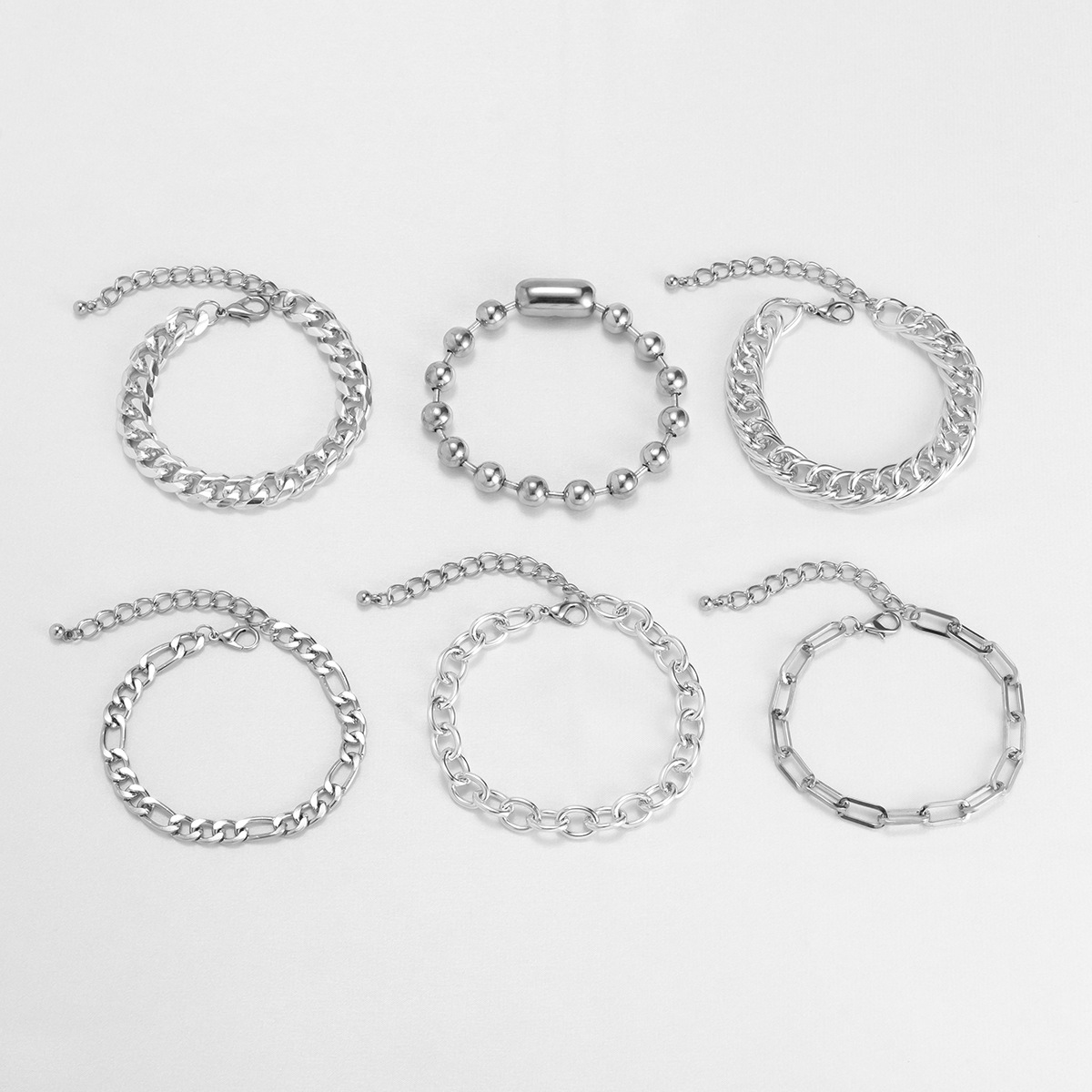 Fashion Geometric Metal Chain Multi-layer Set Bracelet Wholesale Jewelry Nihaojewelry display picture 8