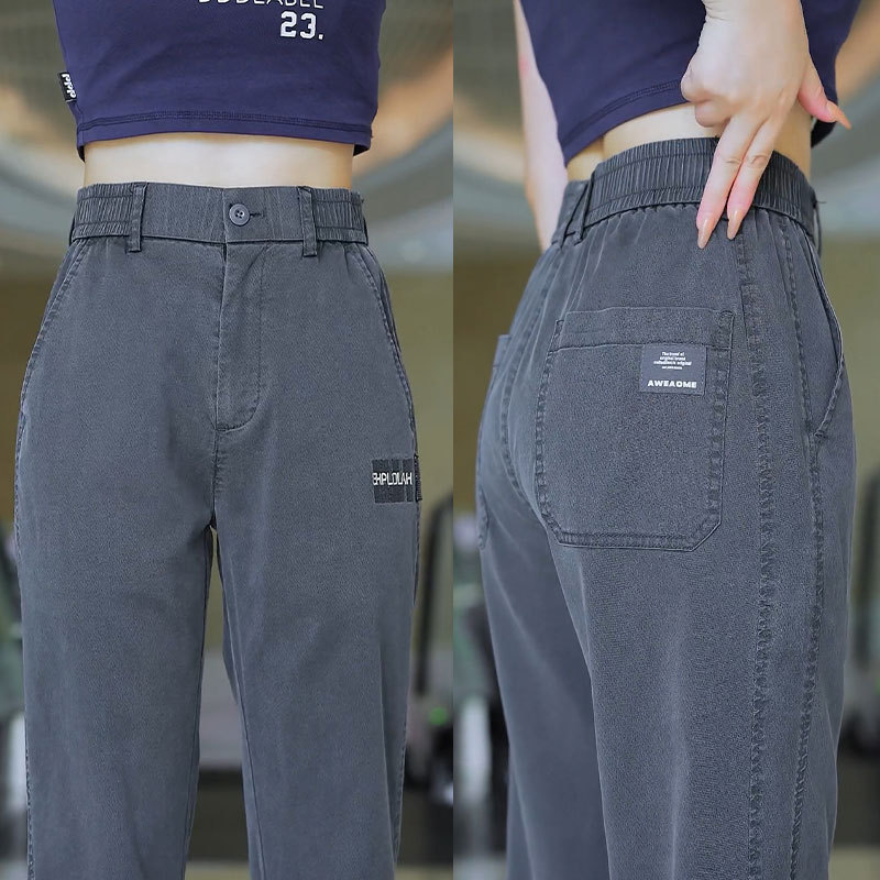 Summer Thin Tencel Casual Pants Men's 2025 New Anti-Wrinkle Dagging Trendy Loose Straight Ice Silk Men's Pants