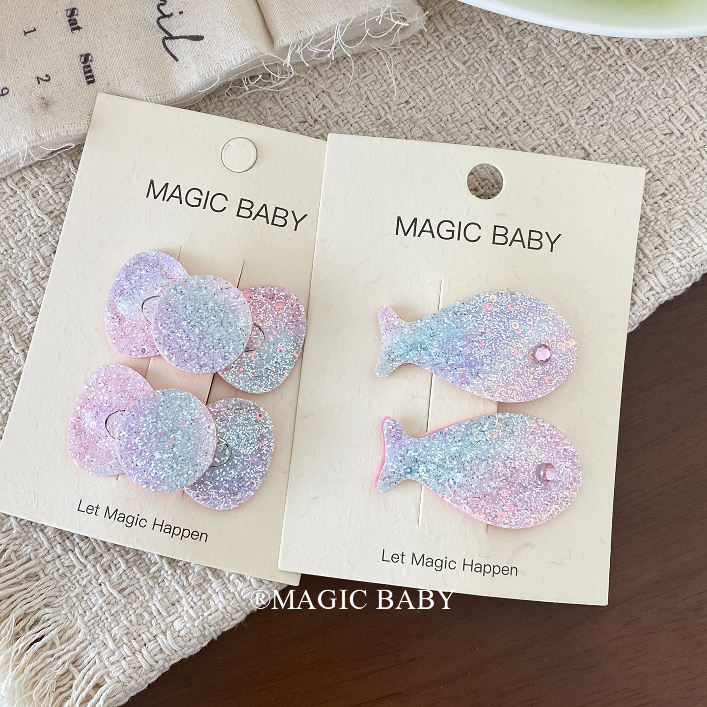 Colorful sequin cute bow fish hair clip Korean mermaid clip for little girls side clip bb clip hair clip
